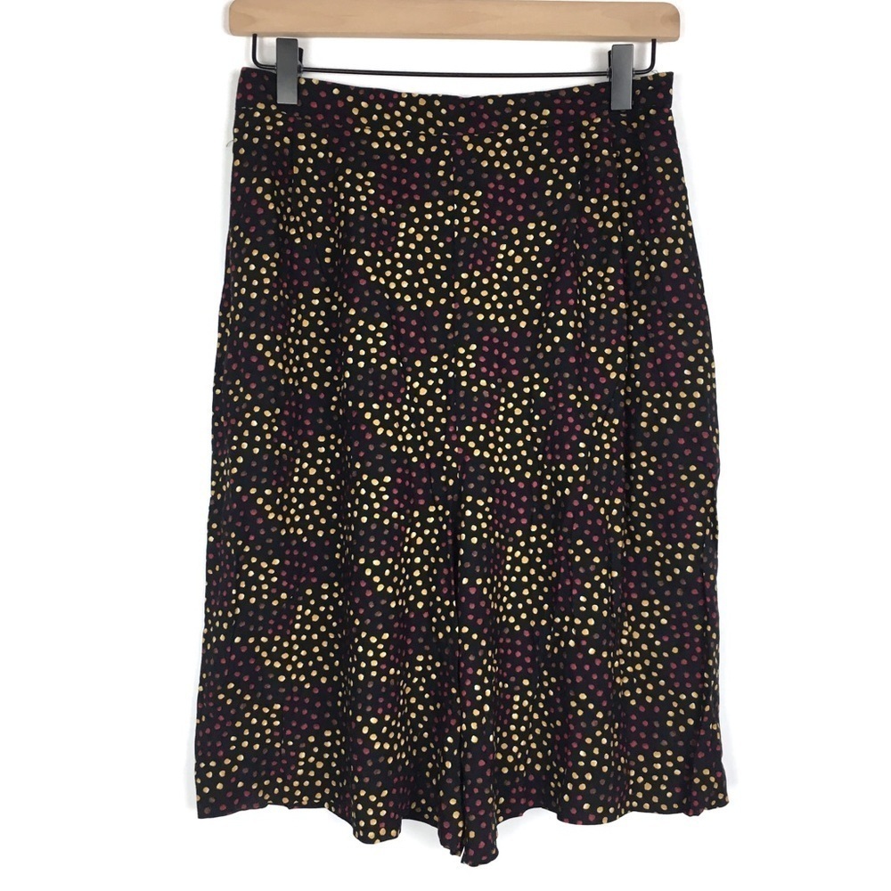 VINTAGE Mom Shorts Ultra High Waist Black Dots Retro 80s 90s Chic Black Size 9 - Picture 2 of 8